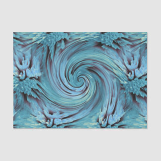 Blue Lily Pad Ocean Wave Girls Geburtstagsparty Seidenpapier