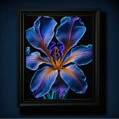 Blue Lily Poster