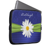 Blue Limon Daisy Damask Pleases Notebook-Sieb Laptopschutzhülle (Vorne Rechts)