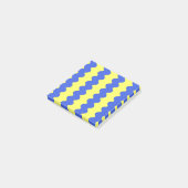 Blue Limon Wavy Stripe Fett Moderne Büroausstattun Post-it Klebezettel (angewinkelt)