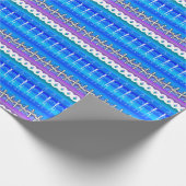 Blue Line Dance Jedes Anlasses Geschenkpapier (Ecke)