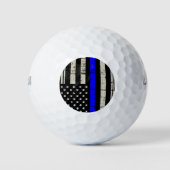Blue Line Flag-Funktion Unterstützung für Amerika Golfball (Vorderseite)