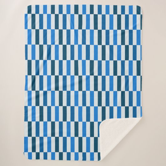 Blue Line Flow Fleece Blanket Sherpadecke (Vorderseite)