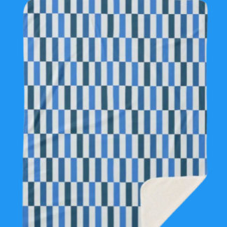 Blue Line Flow Fleece Blanket Sherpadecke
