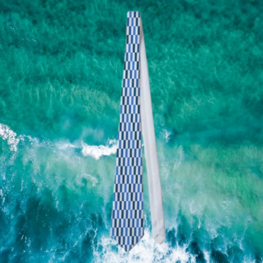 Blue Line Flow Necktie Krawatte