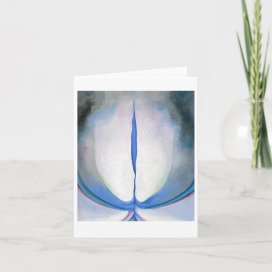 Blue Line, Georgia O'Keeffe, Fine Art Karte (Vorderseite)