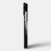 Blue Line Grunge Flag iPhone Case Pro (Rückseite / Links)