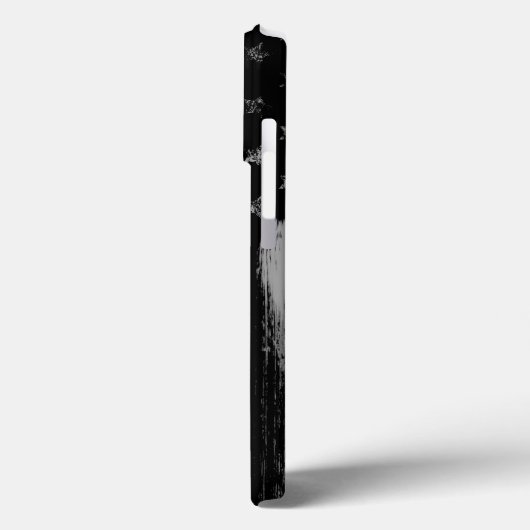 Blue Line Grunge Flag iPhone Case Pro (Rückseite / Links)