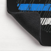 Blue Line-Liebe Mousepad (Ecke)