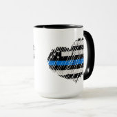 Blue Line-Liebe Tasse (VorderseiteRechts)
