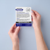 Blue Line & Logo, Polizeibeamter, Rekrutierung von Flyer (Gruppe)