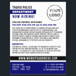 Blue Line & Logo, Polizeibeamter, Rekrutierung von Flyer<br><div class="desc">Blue Line & Logo,  Polizeibeamter,  Flyer für Anwerbung von Anwaltskanzleien durch den Business Card Store.</div>