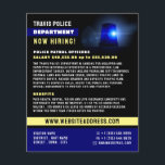 Blue Line & Siren - Einstellung von Polizeibeamten Flyer<br><div class="desc">Blue Line & Siren,  Flyer für Personalbeschaffung der Polizei beim Business Card Store.</div>