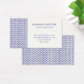 BLUE LINE STRICK 3.5x2 Visitenkarte II (Schreibtisch)