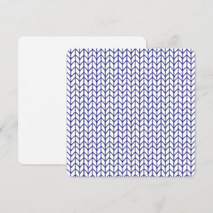 BLUE LINE STRICK 5.25" Square Flat Card Karte