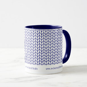 BLUE LINE STRICK Business ID Navy Combo Tasse