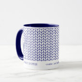 BLUE LINE STRICK Business ID Navy Combo Tasse (Vorderseite Links)