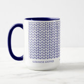 BLUE LINE STRICK Business ID Tall Navy Combo Tasse (Links)