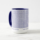 BLUE LINE STRICK Business ID Tall Navy Combo Tasse (Vorderseite Links)