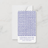 BLUE LINE STRICK Business Lesezeichen - 3.5x2 Kart Mitteilungskarte (Vorderseite)