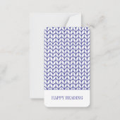 BLUE LINE STRICK Business Lesezeichen - 3.5x2 Kart Mitteilungskarte (Rückseite)