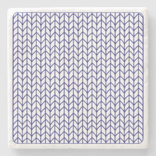 BLUE LINE STRICK Marble Stone Untersetzer