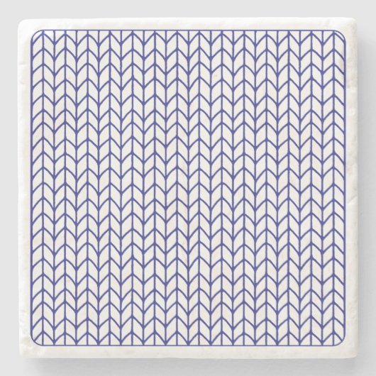 BLUE LINE STRICK Marble Stone Untersetzer (Vorderseite)