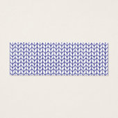 BLUE LINE STRICK Mini Business Card (Rückseite)
