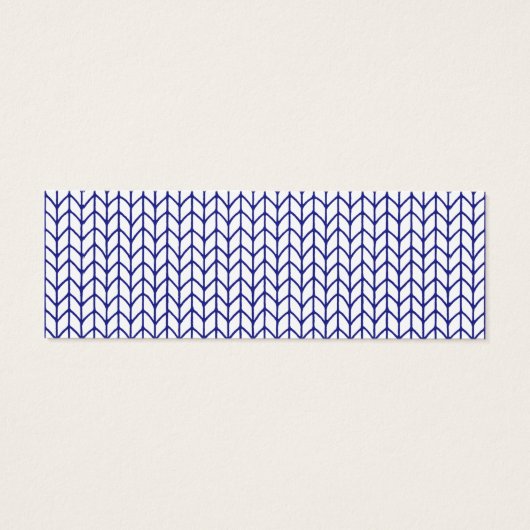 BLUE LINE STRICK Mini Business Card II (Rückseite)