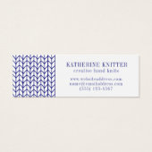 BLUE LINE STRICK Mini Business Card II (Vorderseite)