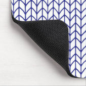 BLUE LINE STRICK Mouse Pad Mousepad (Ecke)