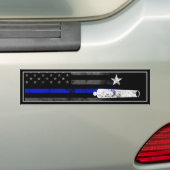 Blue Line Vintag American Flag Star Cannon Autoaufkleber (Auf Auto)