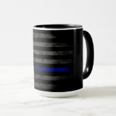 BLUE LINE Vintag Betsy Ross American Flag Tasse (VorderseiteRechts)