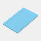 Blue Lined School Notebook Paper Post-it N Klebezettel (angewinkelt)
