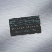 BLUE LINES Business Card Magnet (Beispiel)