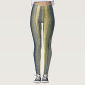 Blue Lines Custom Leggings (Vorderseite)