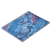 Blue Lines Gefärbte Krawatte Notizblock (Linke Seite)