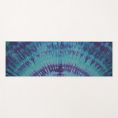 Blue Lines Gefärbte Krawatte Yogamatte (Vorderseite (Horizontal))