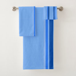 Blue Lines Handtuch Badhandtuch Set