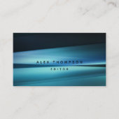 Blue Lines Moderne Beruflich Mens Freelance Visitenkarte (Vorderseite)