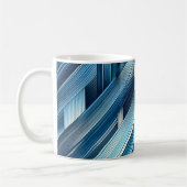 Blue Lines Of Motion Kaffeetasse (Links)