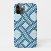 Blue Lines Pattern Case-Mate iPhone Hülle (Rückseite)