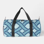 Blue Lines Pattern Duffle Bag (Rückseite)