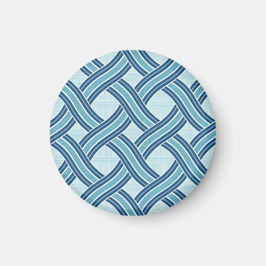 Blue Lines Pattern Magnet (Vorne)