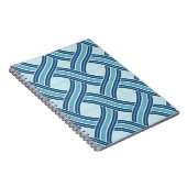 Blue Lines Pattern Notizblock (Rechte Seite)