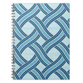 Blue Lines Pattern Notizblock (Vorderseite)