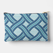Blue Lines Pattern Zubehörtasche (Rückseite)