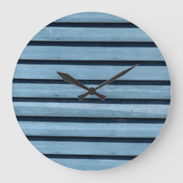 "Blue Lines" Runde (große Wanduhr) Große Wanduhr