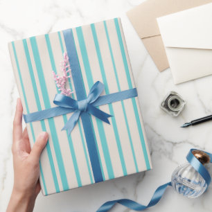 Blue Lines Simple Geschenkpapier