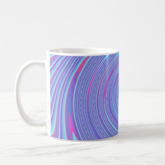 Blue Lines Swirl Tasse (Links)